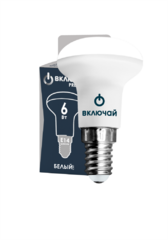 Лампа светодиодная 6W E14 R50 4000K 220V (LED PREMIUM R50-6W-E14-W) Включай